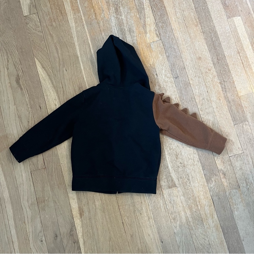 Boys 4T Dino zip up hoodie - Picture 3 of 4
